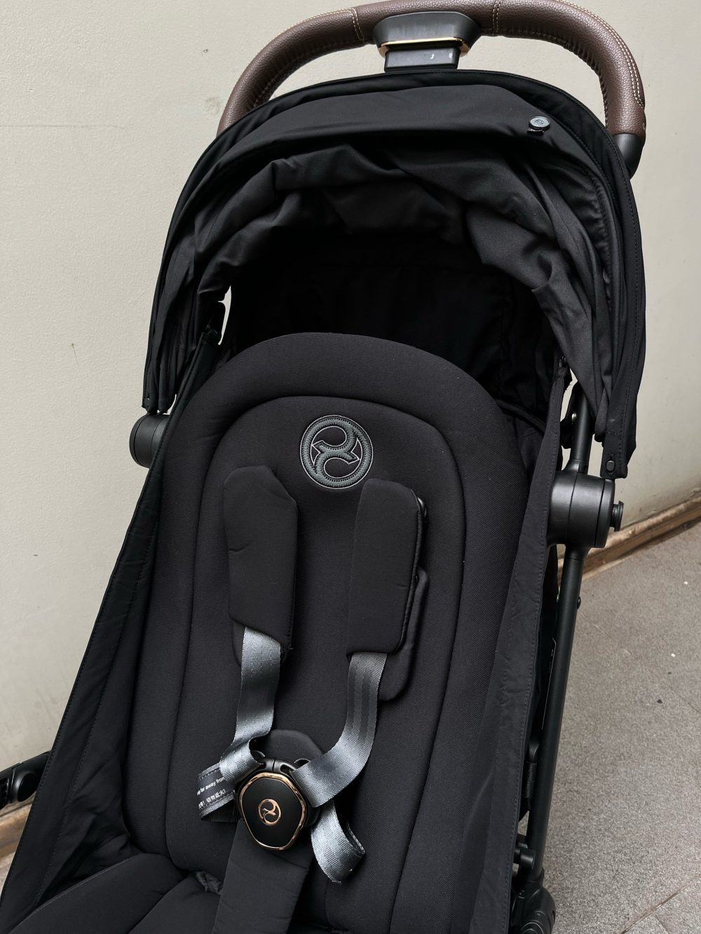 Xe đẩy Cybex Coya Rose Gold màu đen kèm bumper bar ( size: 0->4y, tối đa 22kg) - Ảnh 15