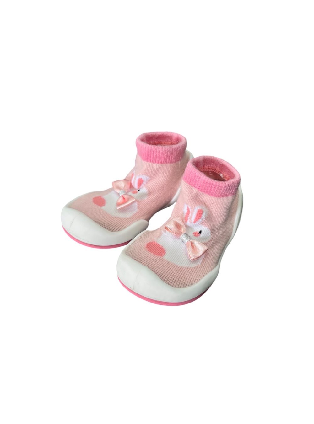 Giày tập đi Ggomoosin hình thỏ gắn nơ size 21.5~11.5cm - Ảnh 1