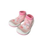 Giày tập đi Ggomoosin hình thỏ gắn nơ size 21.5~11.5cm