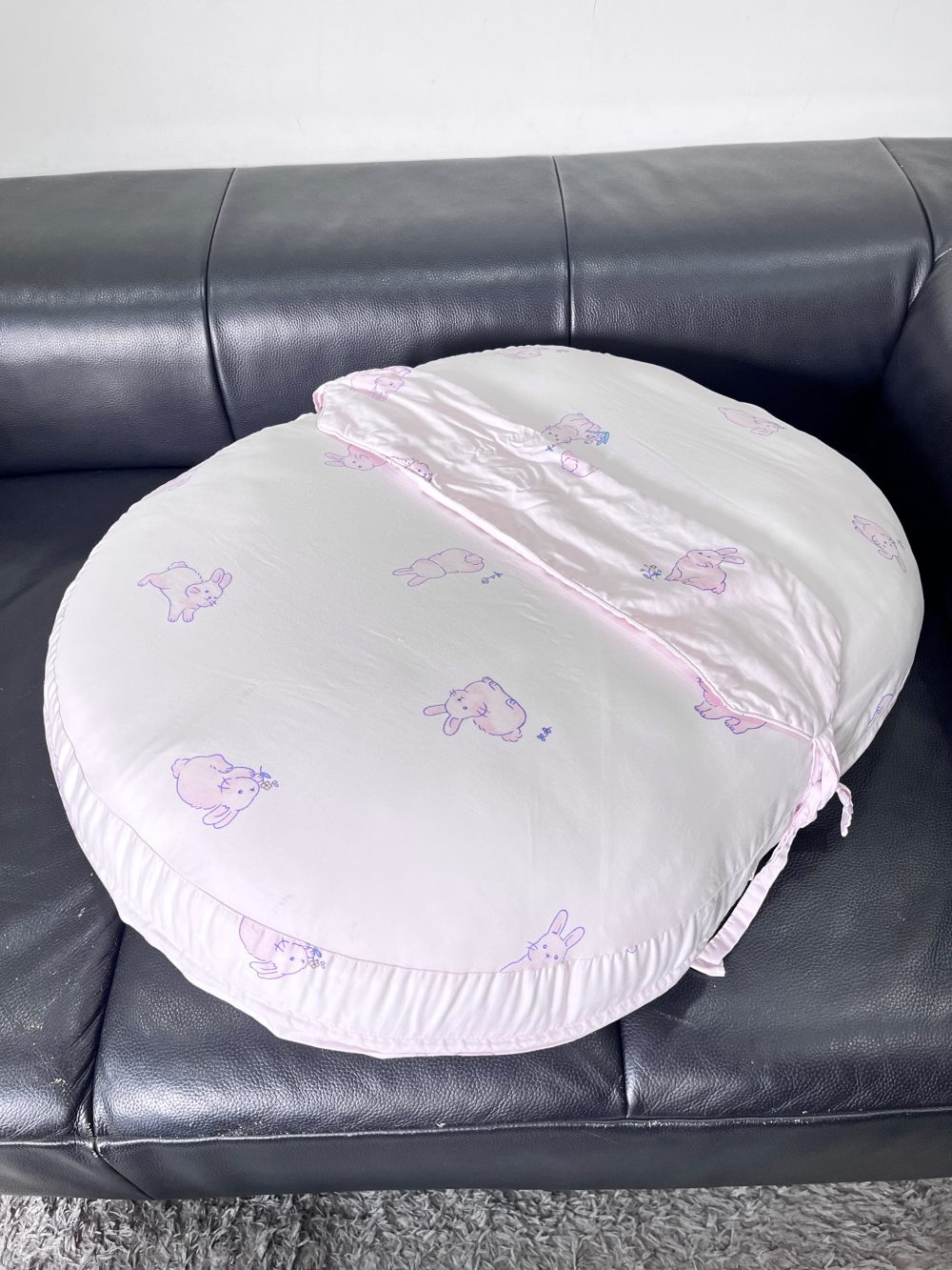 Gối chống trào ngược Dono&Dono vải cotton 4 mùa họa tiết thỏ hồng - Ảnh 17