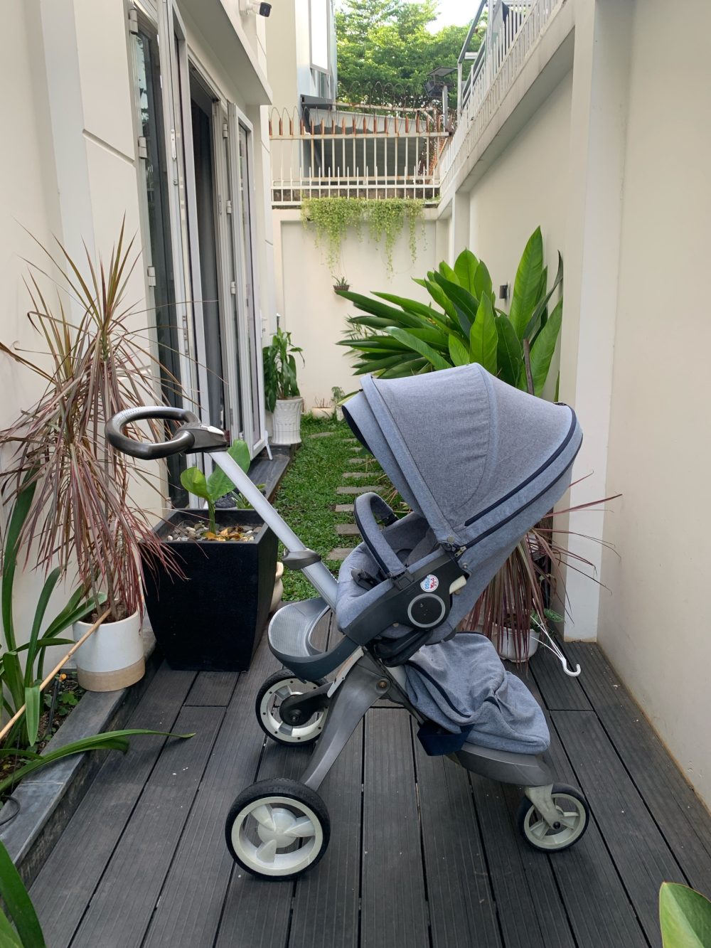 Xe đẩy Stokke Xplory màu xanh nhạt kèm màn chống muỗi (6m~36m) - Ảnh 33