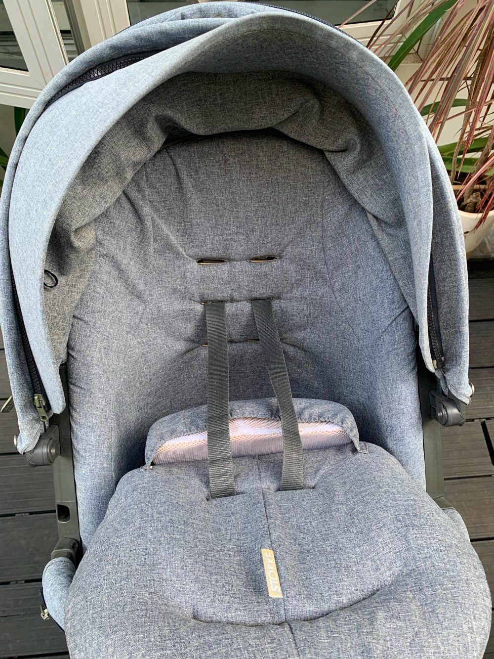 Xe đẩy Stokke Xplory màu xanh nhạt kèm màn chống muỗi (6m~36m) - Ảnh 19
