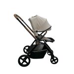 Xe đẩy Chicco Premium Mysa, Màu be ánh kim ( size: 0->4y~22kg) kèm áo mưa
