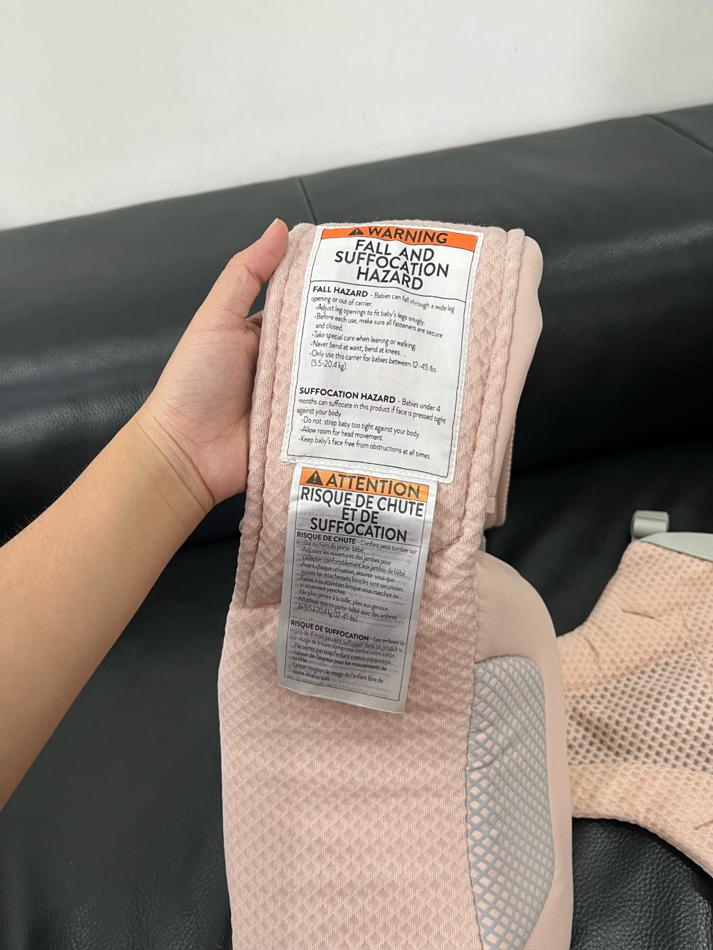 Địu Ergobaby Alta Hip Seat, Pink Quartz ( size: 5kg5->20kg ~ 4->48m) - Ảnh 8