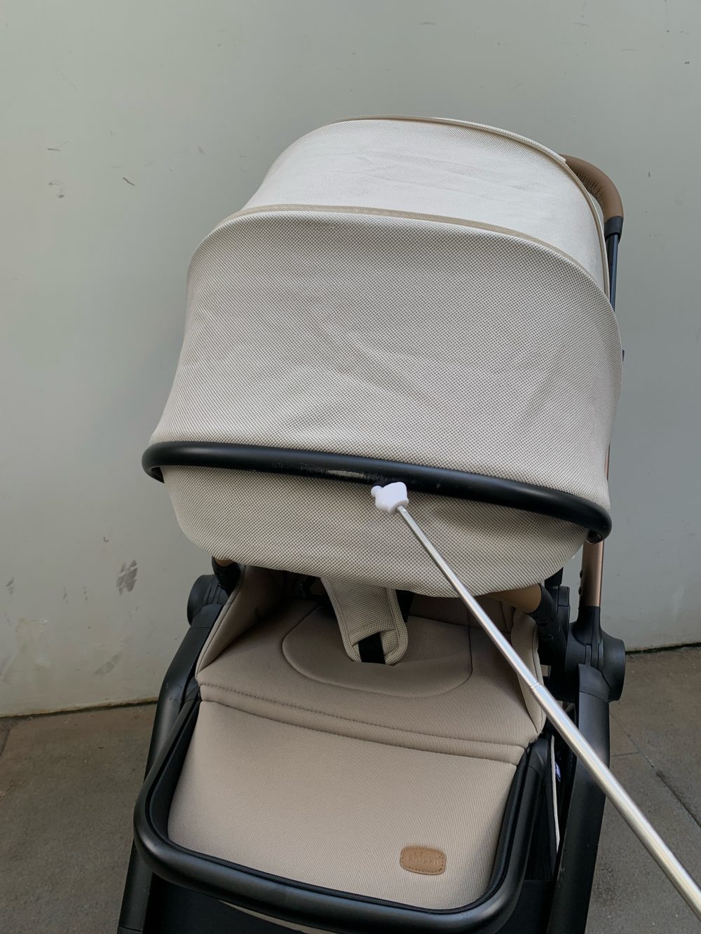 Xe đẩy Chicco Premium Mysa, Màu be ánh kim ( size: 0->4y~22kg) kèm áo mưa - Ảnh 21