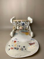 Thảm nhạc, đàn piano, xe tập đi cho bé hoạ tiết vũ trụ màu trắng be (no box) - Ảnh 10
