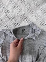 Set 3 bodysuit dài tay H&M màu xám, đen (size 1,5→2y) - Ảnh 5