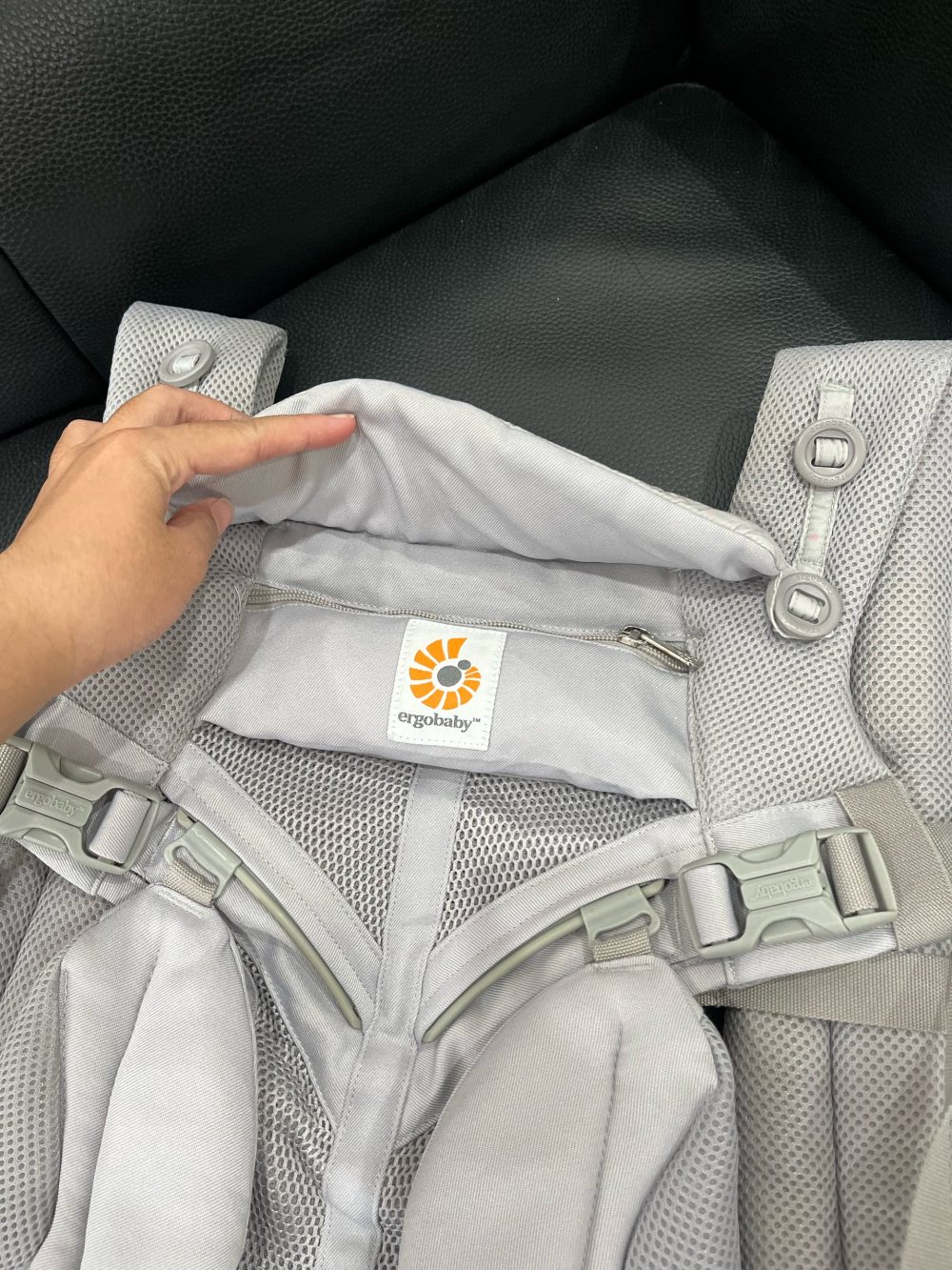 Địu Ergobaby Omni 360 Cool Air Mesh, Pearl Grey ( size:0->48m~ 3kg2->20kg) - Ảnh 12