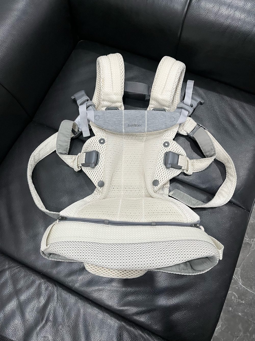 Địu Baby Bjorn Baby Carrier Harmony, Màu kem ( size: 0->3y ~ 3kg2->15kg) full box - Ảnh 2