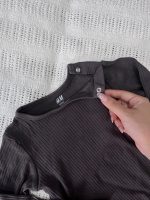 Set 3 bodysuit dài tay H&M màu xám, đen (size 1,5→2y) - Ảnh 4