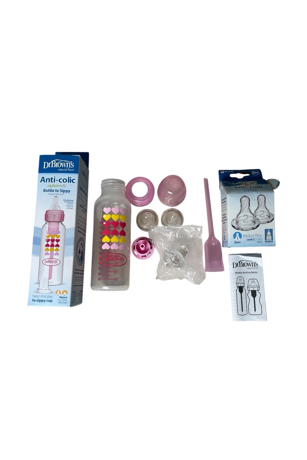 b72315ca25094685b3eed5ab2c8492c6 Bình sữa Dr.Browns cổ hẹp 260ml kèm 2 núm số 2 (full box) - Ảnh 1