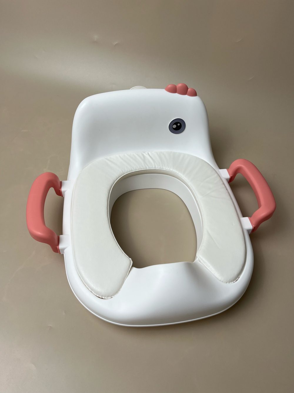 Bệ thu nhỏ đi vệ sinh cho bé Munie hình chú vịt màu hồng ( size: 10m+) - Ảnh 11