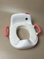 Bệ thu nhỏ đi vệ sinh cho bé Munie hình chú vịt màu hồng ( size: 10m+) - Ảnh 11