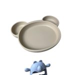 Khay ăn dặm silicone Rocou màu nâu tặng kèm nướu TGM (no box)