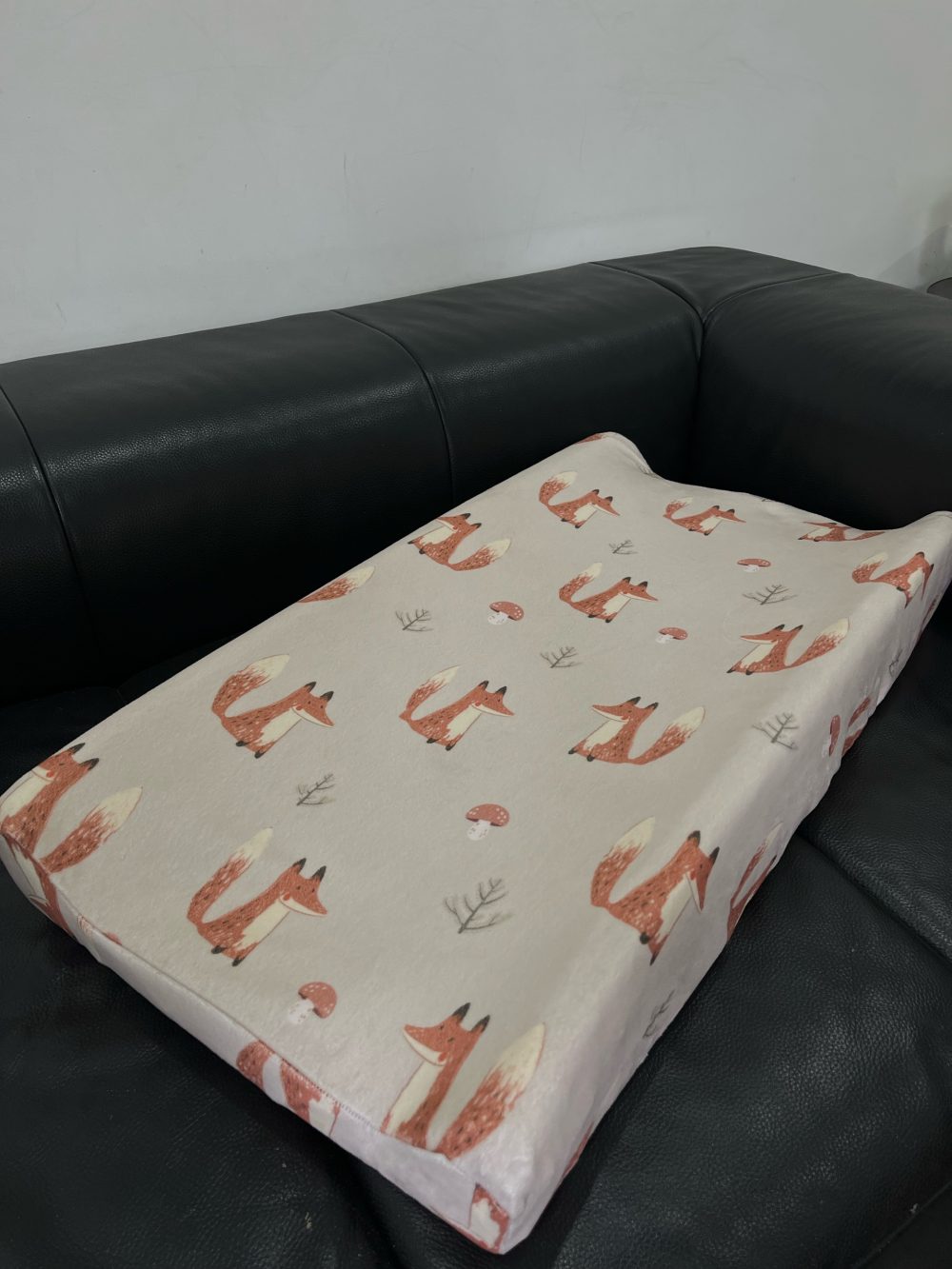 Tấm lót thay tã piccolo bambino kèm vỏ bọc hình cáo ( KT: 80x40x10) - Ảnh 2