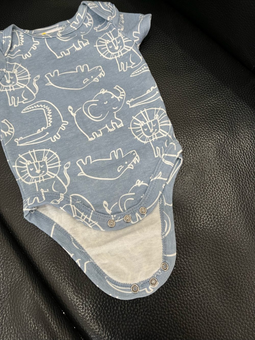 Set 3 bộ bodysuit Litte Chickadees và Carter’s màu trắng, xanh, be ( size: 0->3m) - Ảnh 11
