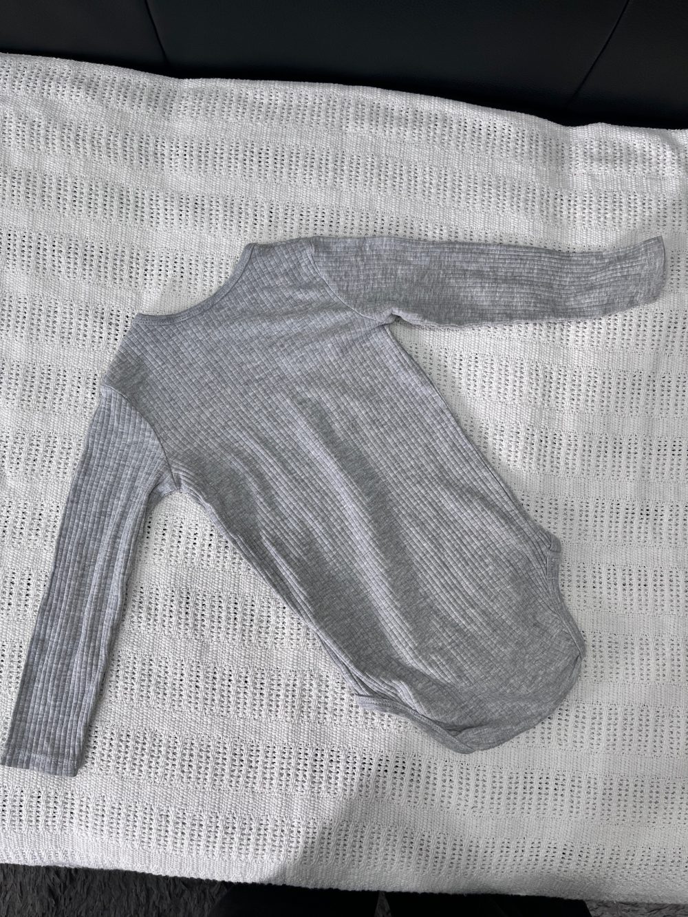 Set 3 bodysuit dài tay H&M màu xám, đen (size 1,5→2y) - Ảnh 10
