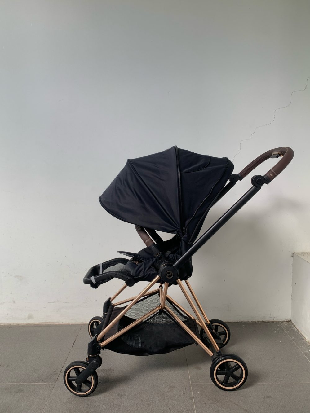 Xe đẩy Cybex Mios 2 màu xanh đen khung gold rose (sơ sinh-4y~22kg) - Ảnh 12