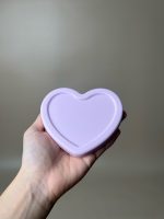 Hộp trữ đồ ăn dặm silicone Loveat hình trái tim màu tím (no box) - Ảnh 2