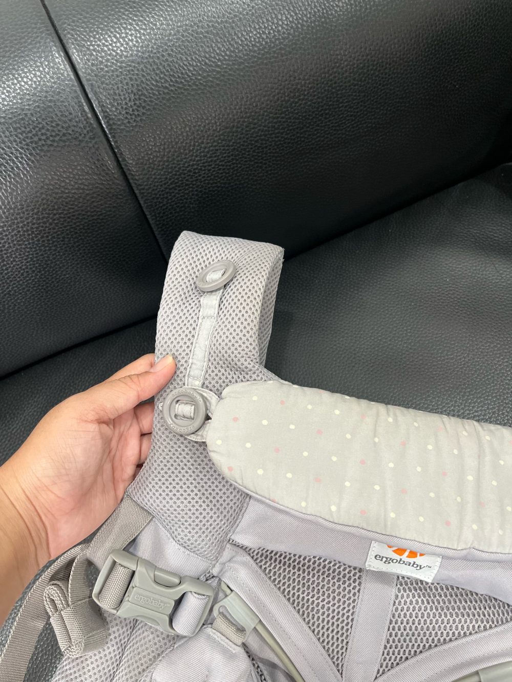 Địu Ergobaby Omni 360 Cool Air Mesh, Pearl Grey ( size:0->48m~ 3kg2->20kg) - Ảnh 13