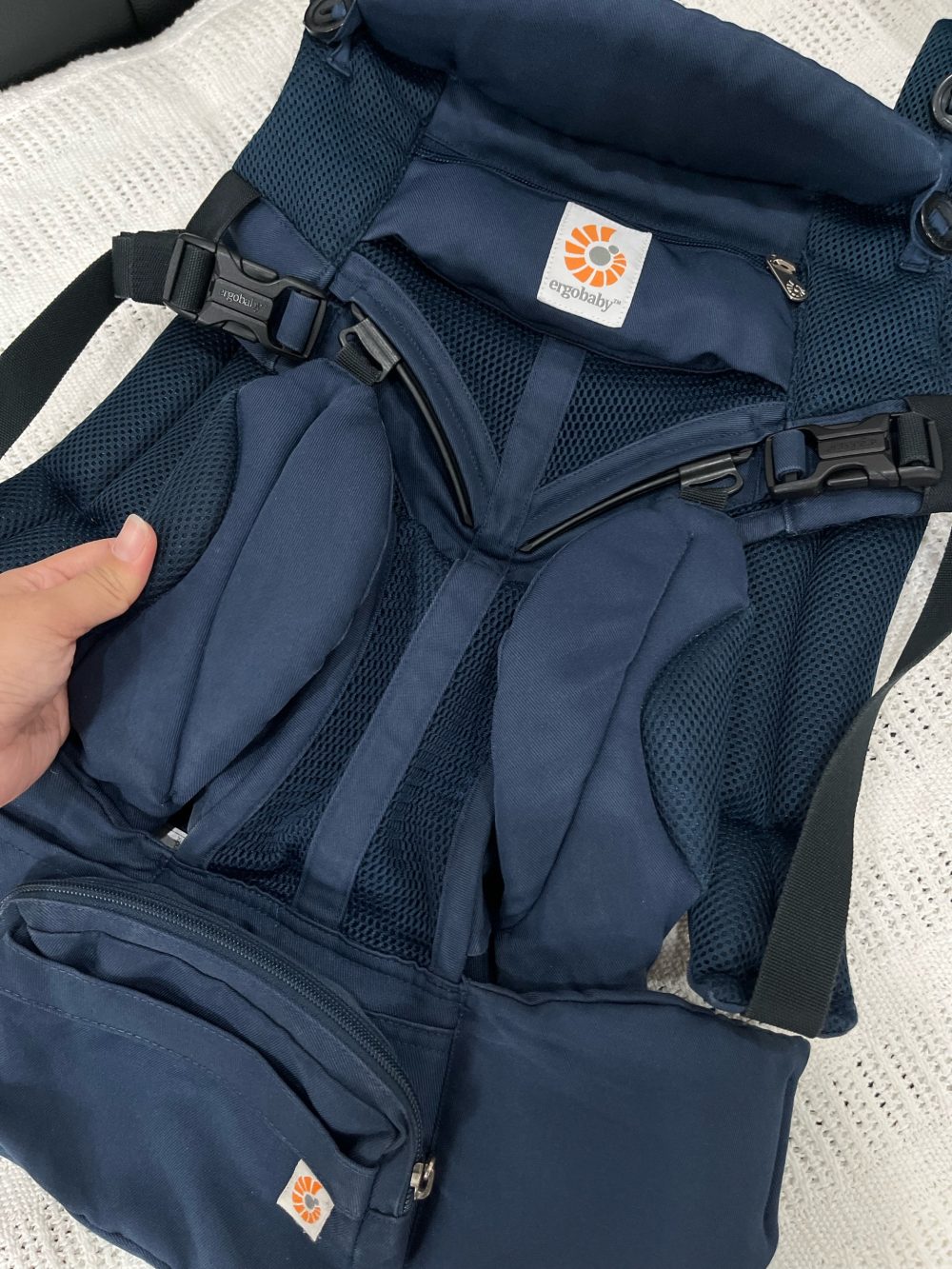 Địu Ergobaby Omni 360 Cool Air Mesh, Midnight Blue (size: 3kg2→20kg~ 0→48m) - Ảnh 3