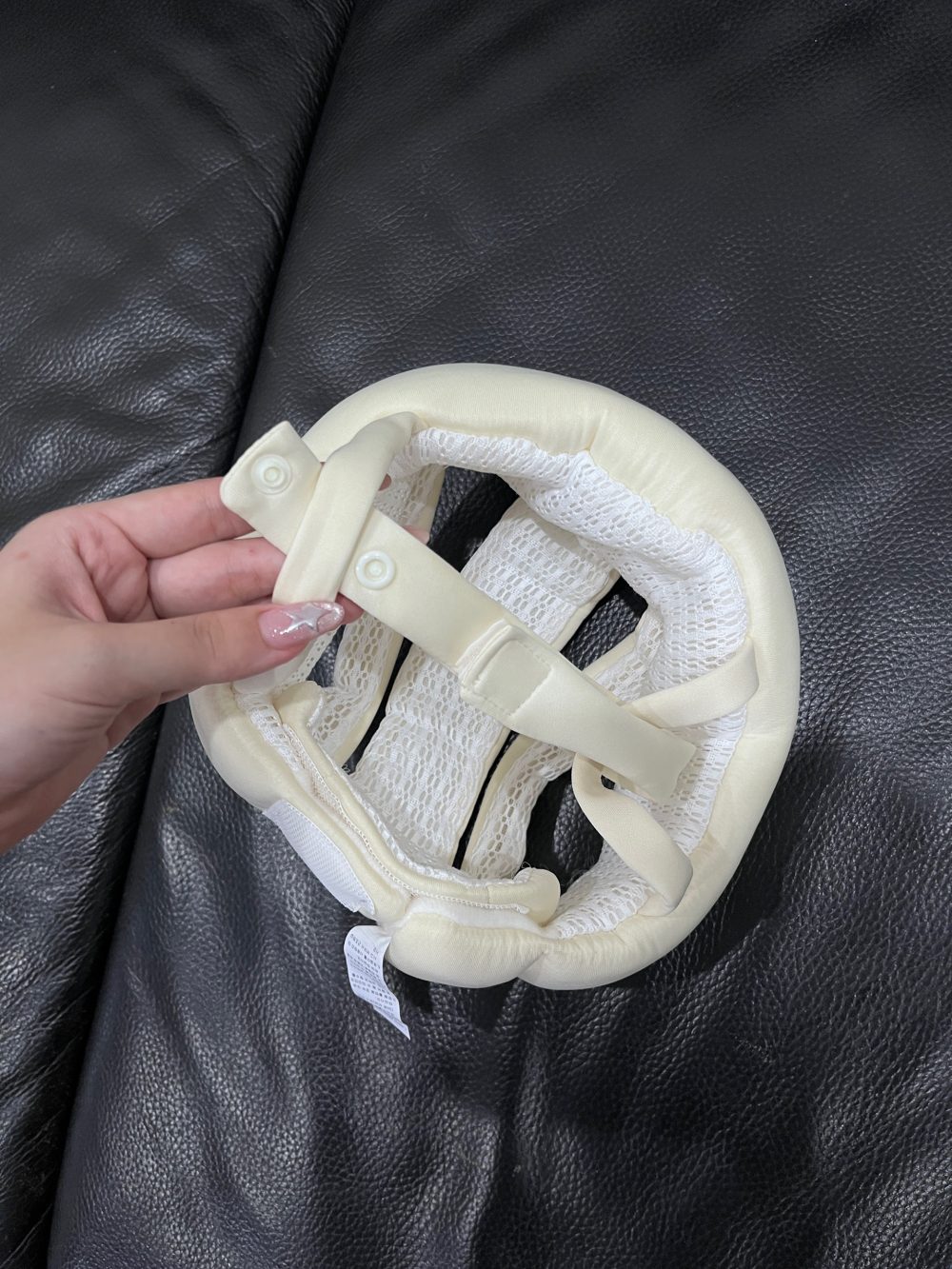 Mũ bảo vệ đầu cho bé Blissbebe màu be (size 4→36m) full box - Ảnh 4