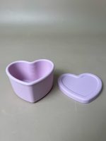 Hộp trữ đồ ăn dặm silicone Loveat hình trái tim màu tím (no box) - Ảnh 3