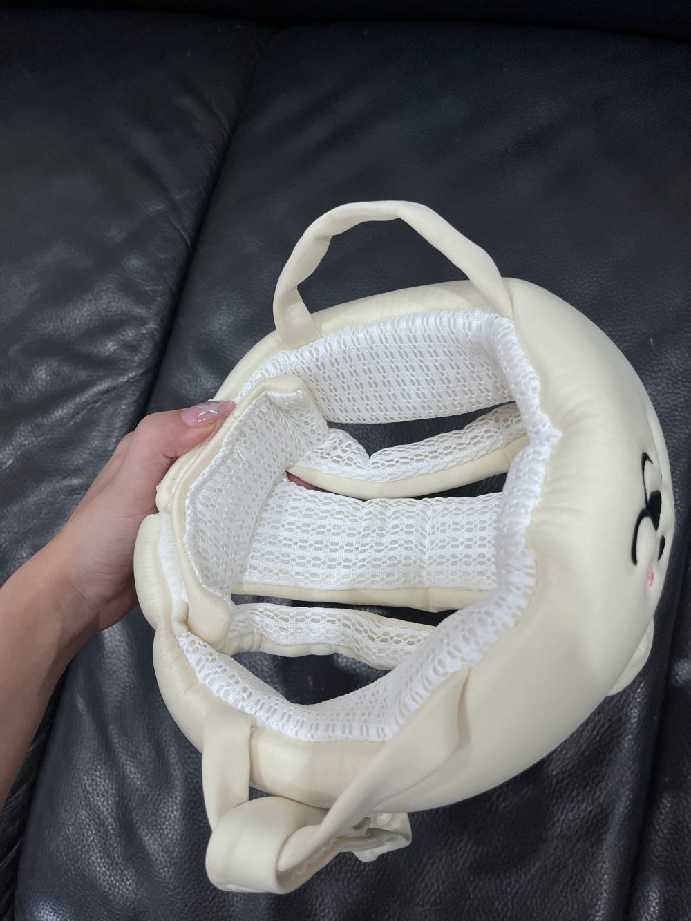 Mũ bảo vệ đầu cho bé Blissbebe màu be (size 4→36m) full box - Ảnh 5