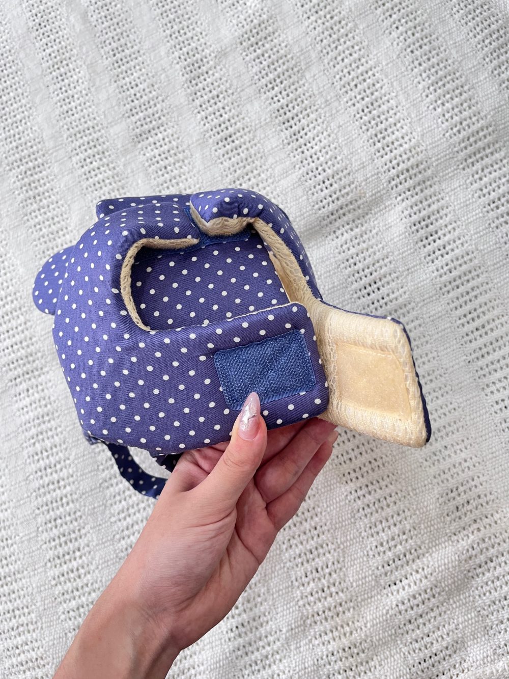 Mũ bảo hiểm cho bé tập bò, tập đi Luinodonb màu xanh (full box) - Ảnh 11