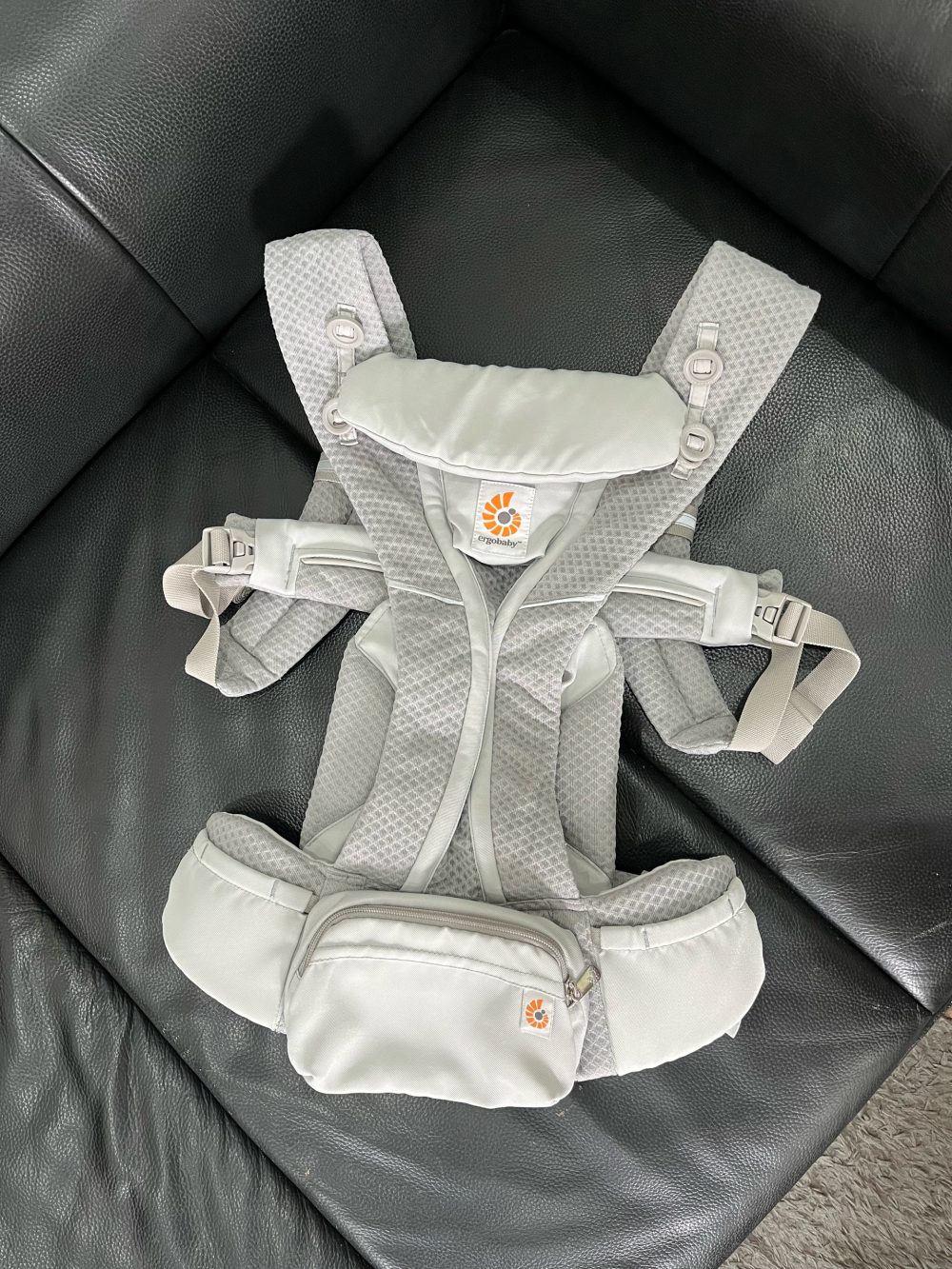 Địu Ergobaby Omni breeze, Pearl Grey (size 3kg2→20kg~0m → 48m) - Ảnh 4