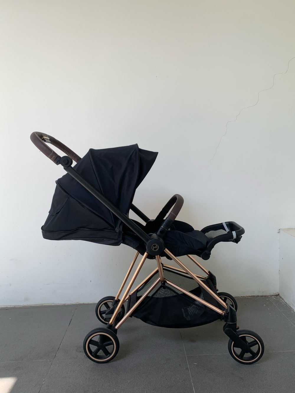 Xe đẩy Cybex Mios 2 màu xanh đen khung gold rose (sơ sinh-4y~22kg) - Ảnh 18
