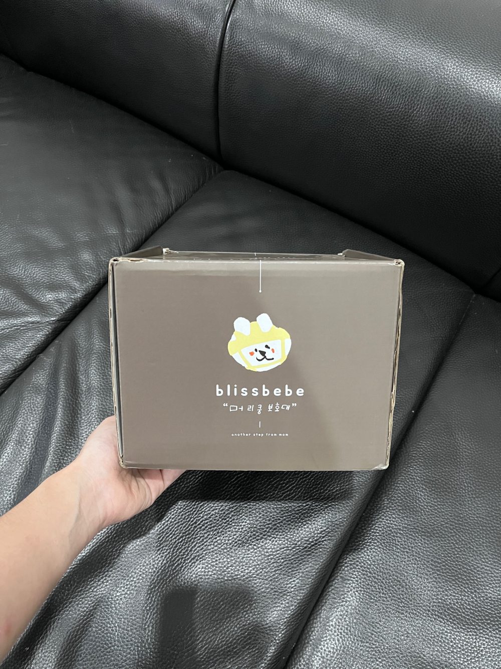 Mũ bảo vệ đầu cho bé Blissbebe màu be (size 4→36m) full box - Ảnh 11