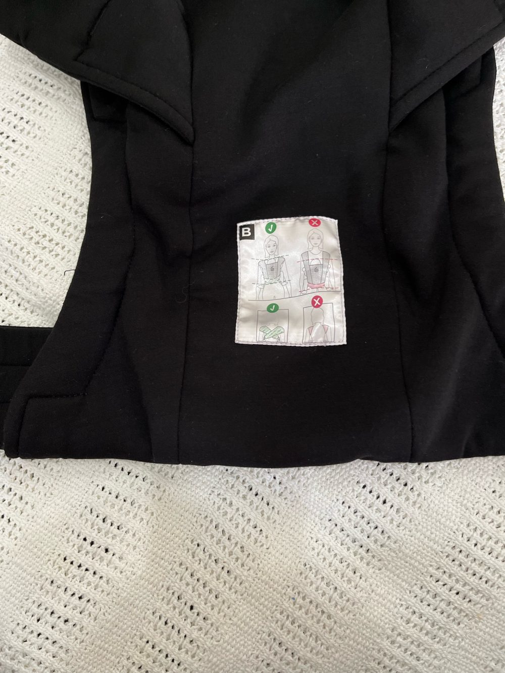 Địu Ergobaby Embrace Cozy – Pure black ( size: 3kg2->11kg3 ~ 0m->18m) - Ảnh 6