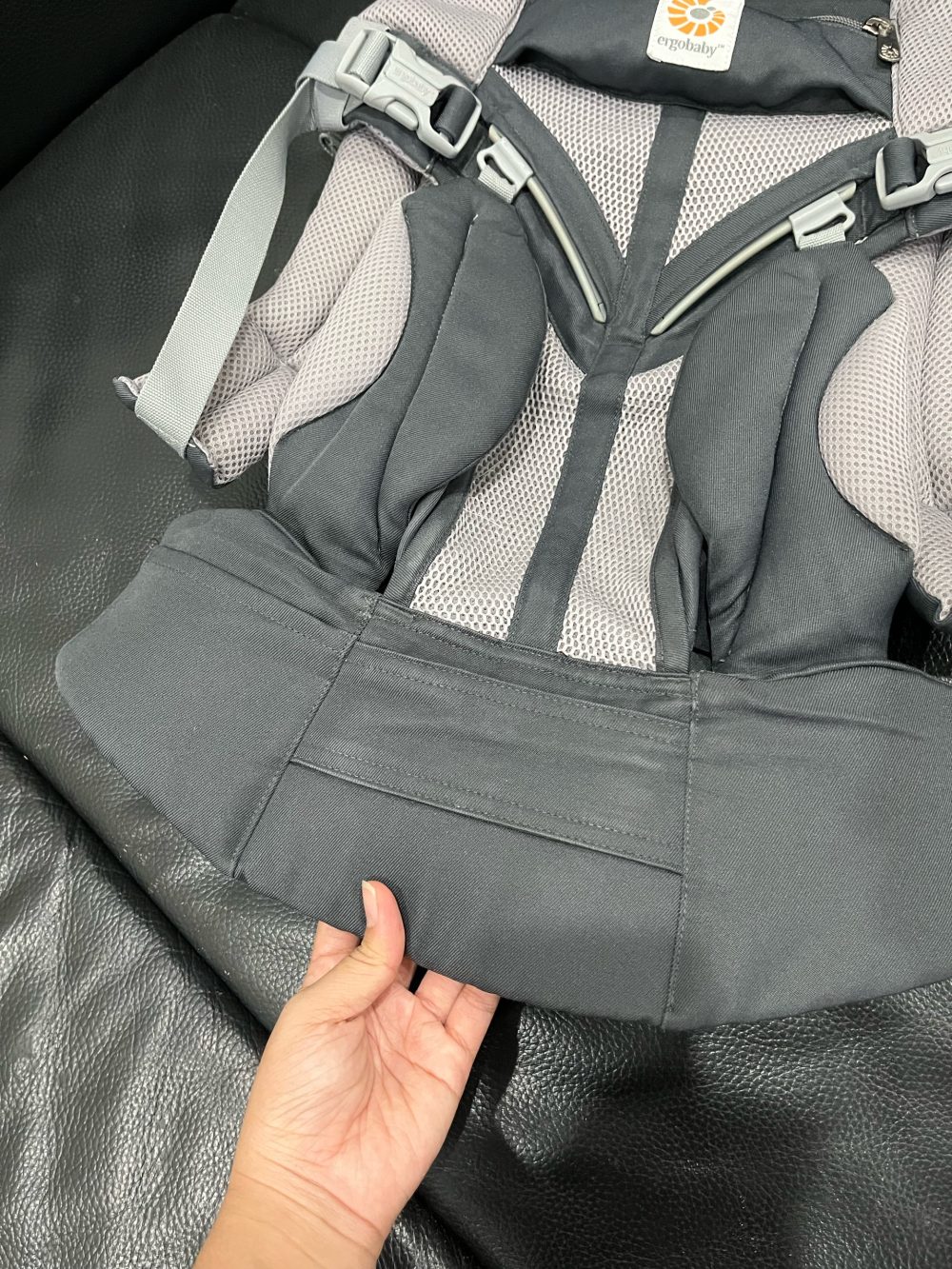 Địu Ergobaby Omni 360 Cool Air Mesh, Carbon grey ( Size: 3kg2→20kg ~ 0m → 48m) - Ảnh 6