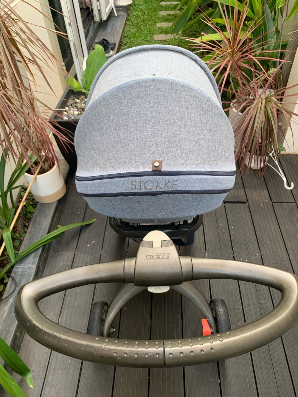 Xe đẩy Stokke Xplory màu xanh nhạt kèm màn chống muỗi (6m~36m) - Ảnh 6
