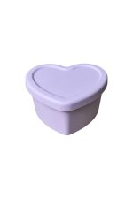 Hộp trữ đồ ăn dặm silicone Loveat hình trái tim màu tím (no box)