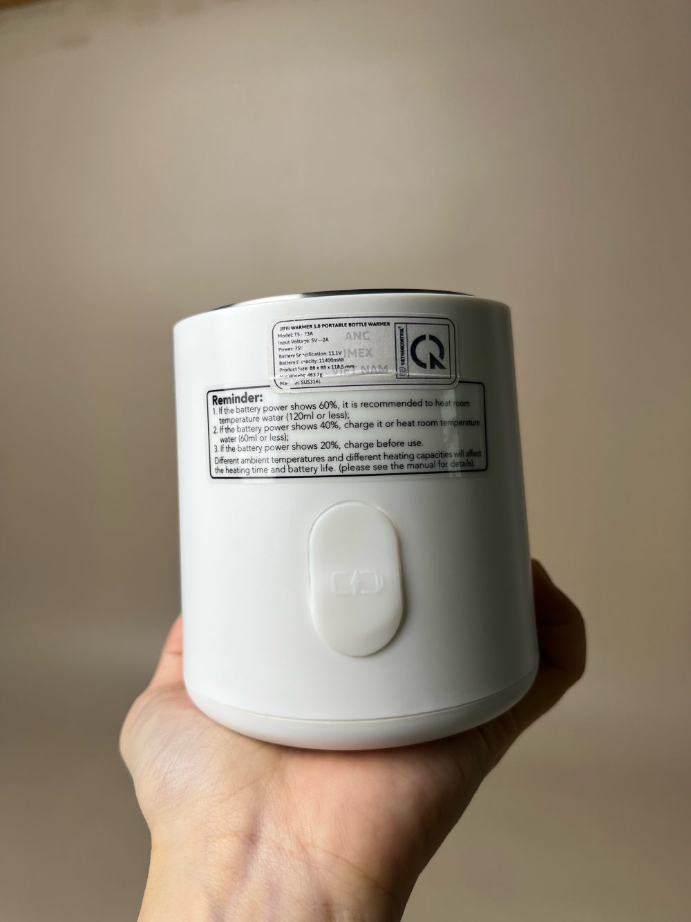 Máy hâm sữa cầm tay JIFFI 5.0 (còn túi đựng ) - Ảnh 17