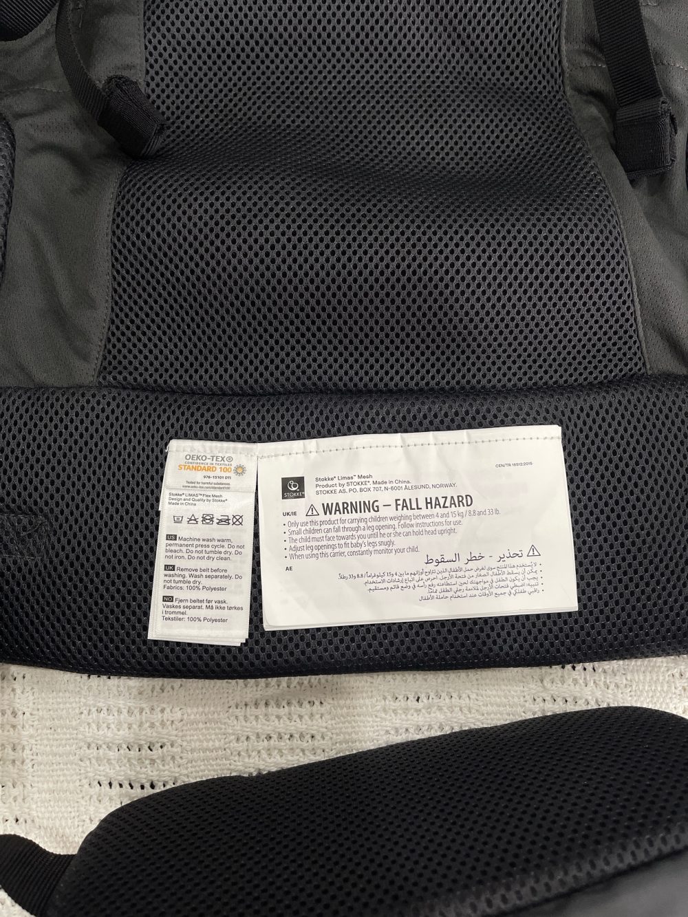 Địu em bé Stokke Limas Mesh Anthracite(Size: 4->15 kg) - Ảnh 15