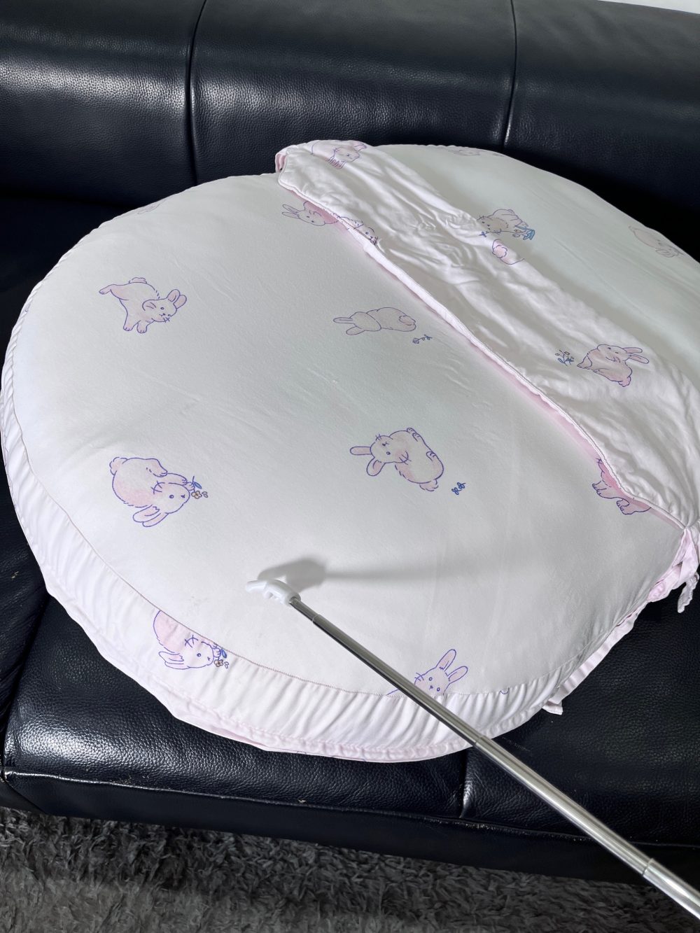 Gối chống trào ngược Dono&Dono vải cotton 4 mùa họa tiết thỏ hồng - Ảnh 16
