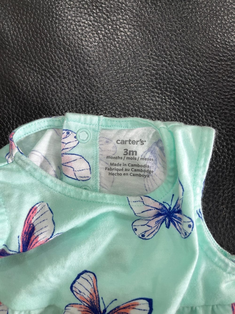 Set 2 bộ bodysuit và bộ body đùi Carter‘s (Size: 0->3m) - Ảnh 8