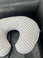 Gối cho bé bú Boppy Charcoal Geo Circles(còn túi đựng) - Ảnh 11